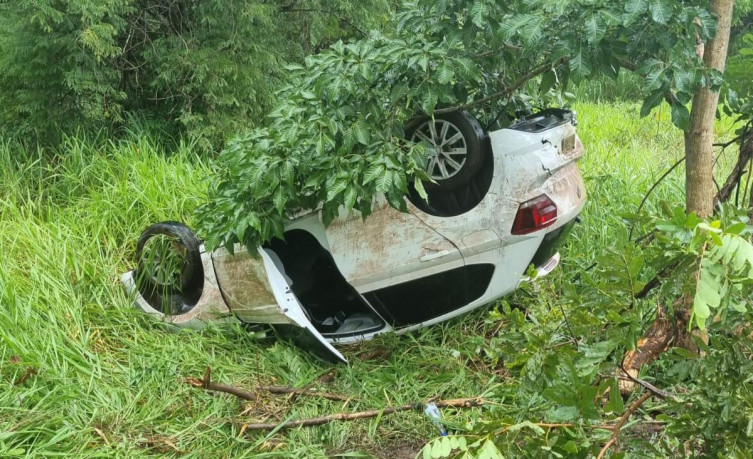 Carro Deputada Federal Sofre Aquaplanagem E Capota Na Br Em Ms