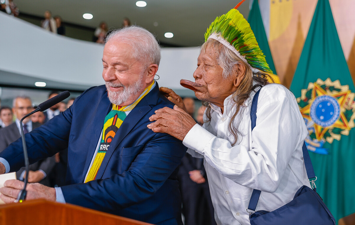 Cacique Raoni Envia Carta Cobrando Visita Ao Presidente Lula