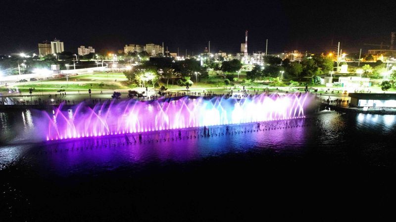 Show das Águas voltam a ocorrer no Parque das Águas, com duas apresentações por noite. (Foto: Reprodução/ Luiz Alves)