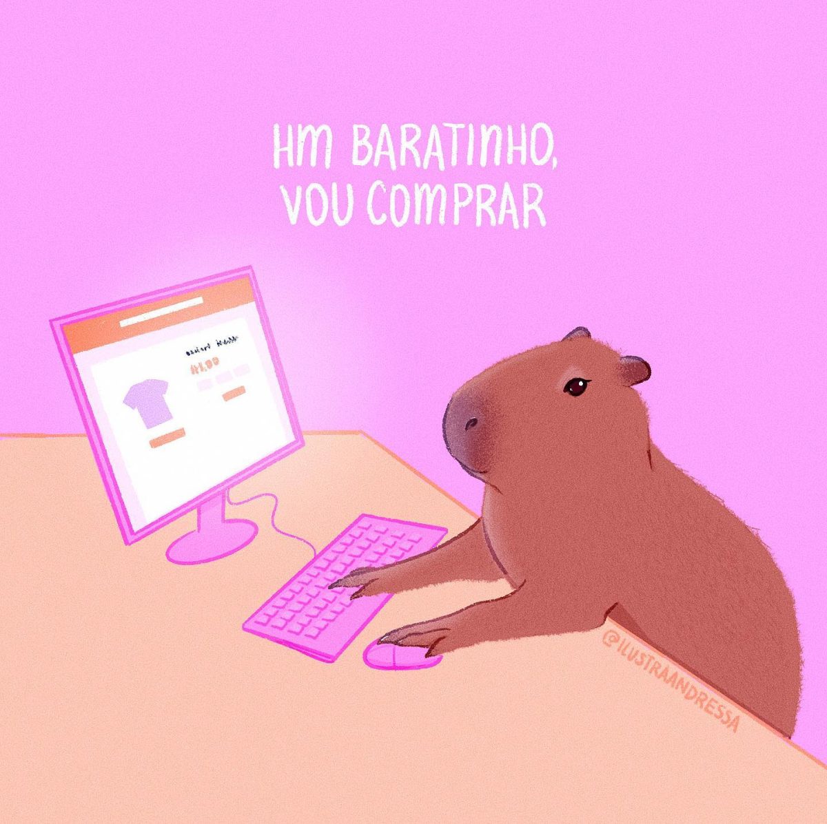 fofa ilustração do capivara com desapontado mão gesto meme