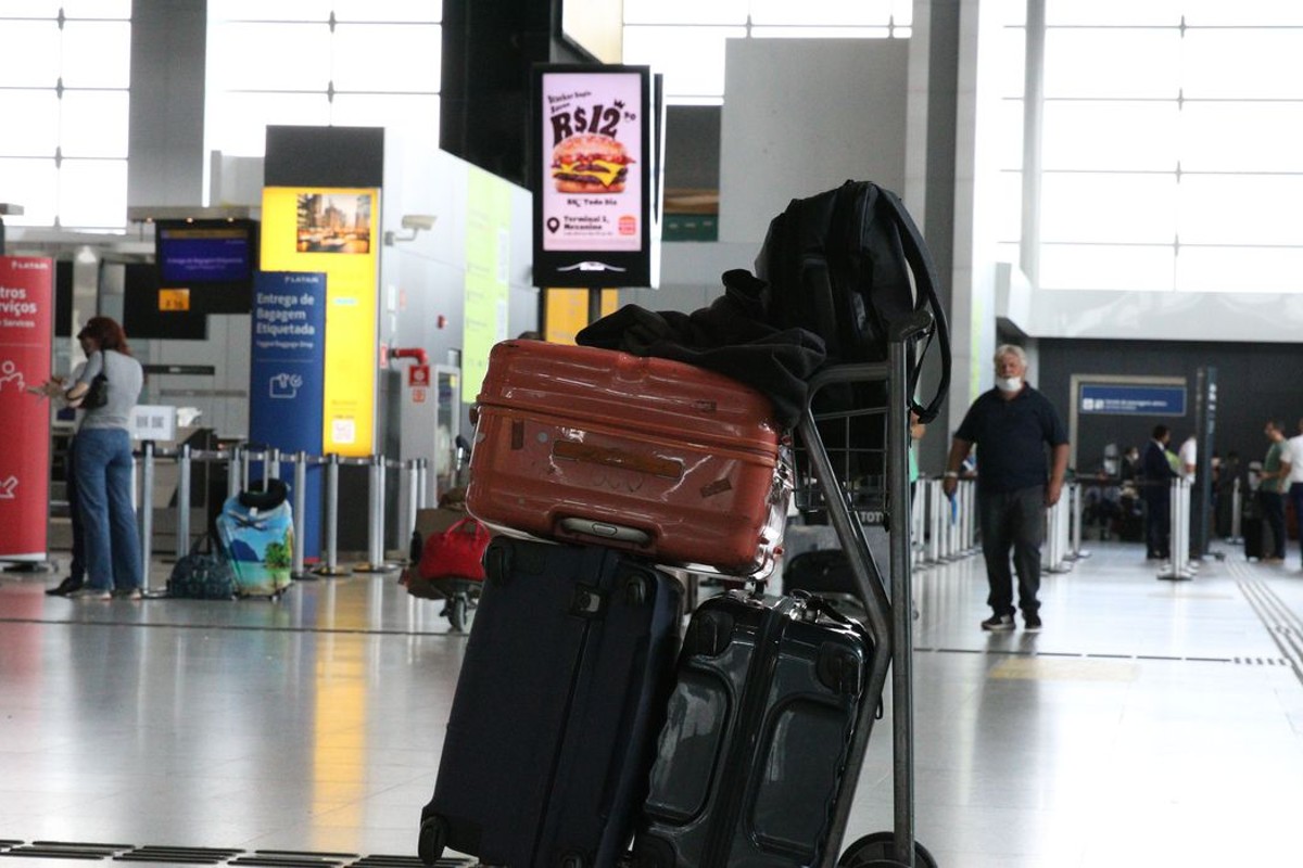 Passageira com bagens no aeroporto (Foto: Rovena Rosa/Agência Brasil)