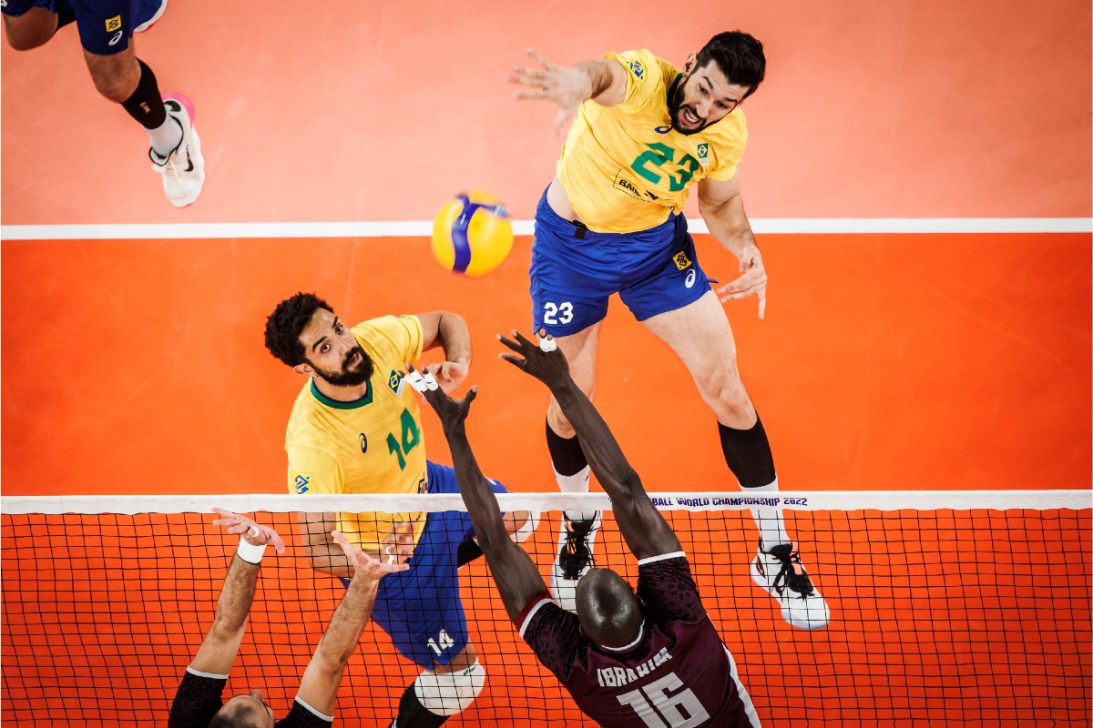 Brasil vence Catar e continua 100% no Mundial de vôlei masculino - Diário  de Suzano