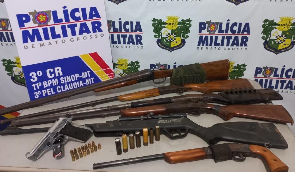 Mato-grossense é presa com arsenal de armas e munições - Correio