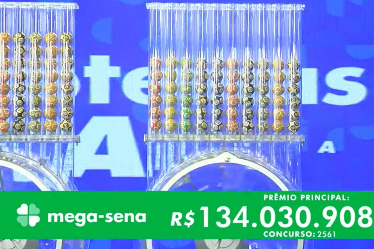 Mega-Sena: veja o resultado do concurso 2.625; prêmio é de R$ 30 milhões