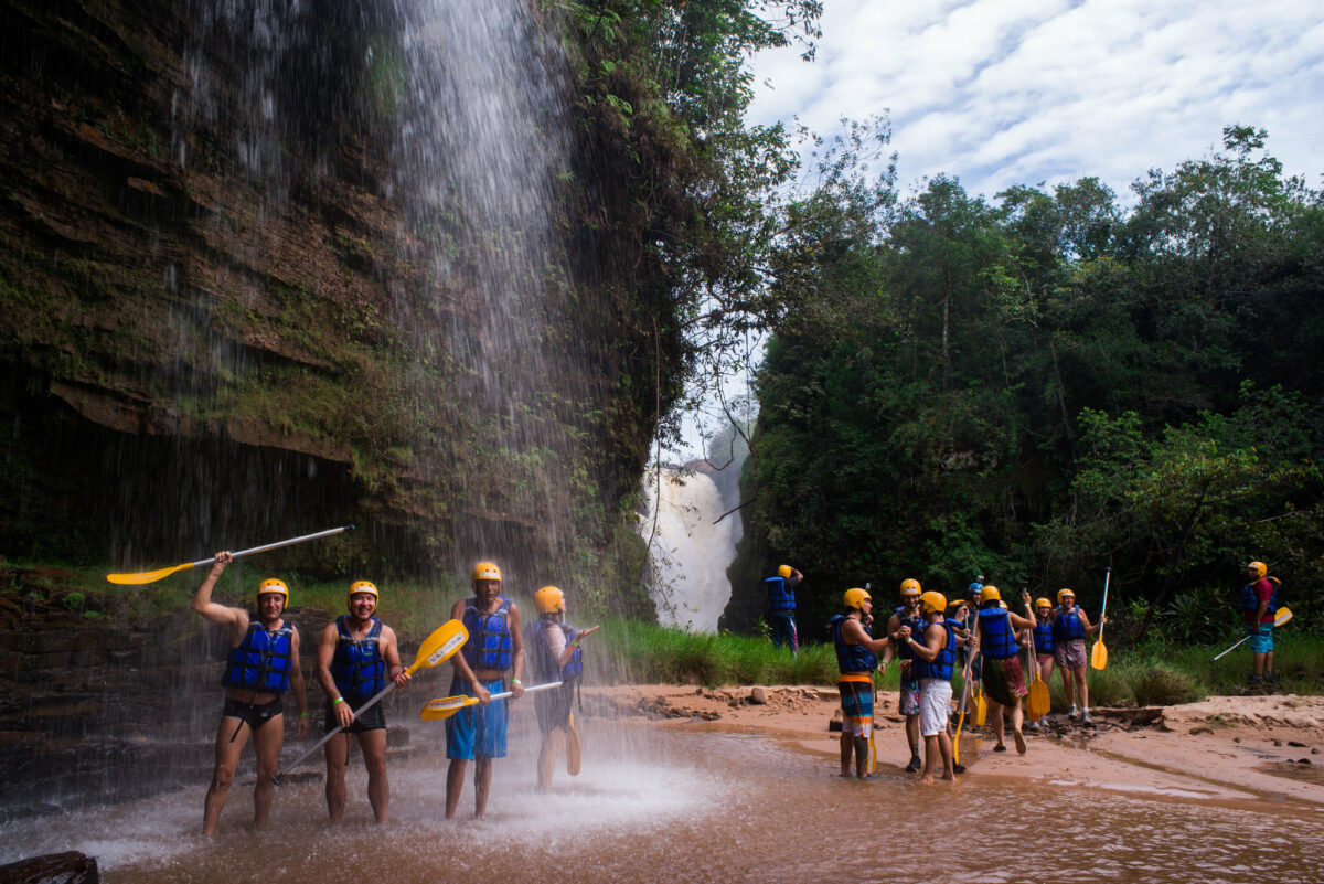 Cachoeira em Jaciara. (Foto: Gcom)