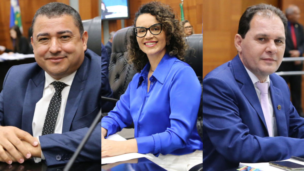 Adenilson Rocha (PSDB), Sheila Klener (PSDB) e Chico Guarnieri (PTB). (Foto: ALMT)