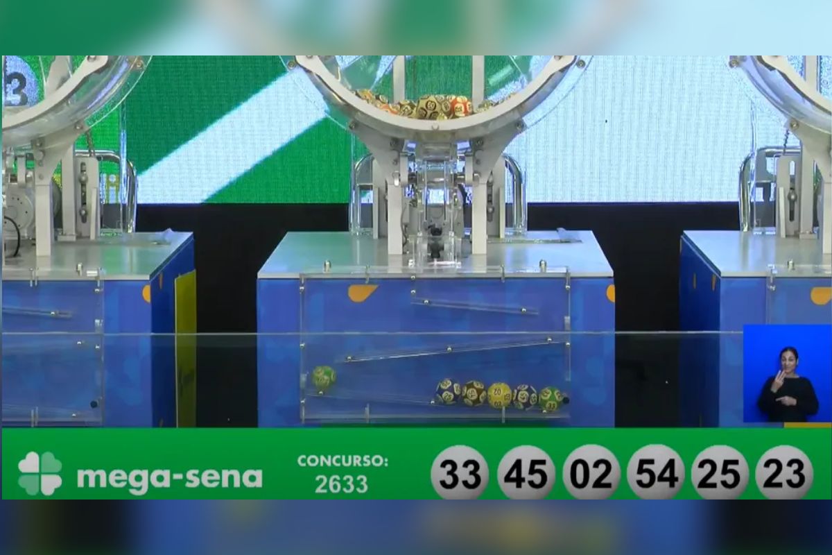Concurso 2.633 da Mega-Sena (Foto: Reproduo/Youtube/Caixa)
