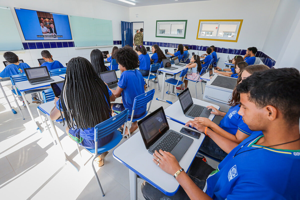 Escola Estadual Ernandy Maurcio Baracat de Arruda (Nico Baracat) em Vrzea Grande. (Foto: Michel Alvim - Secom/MT)