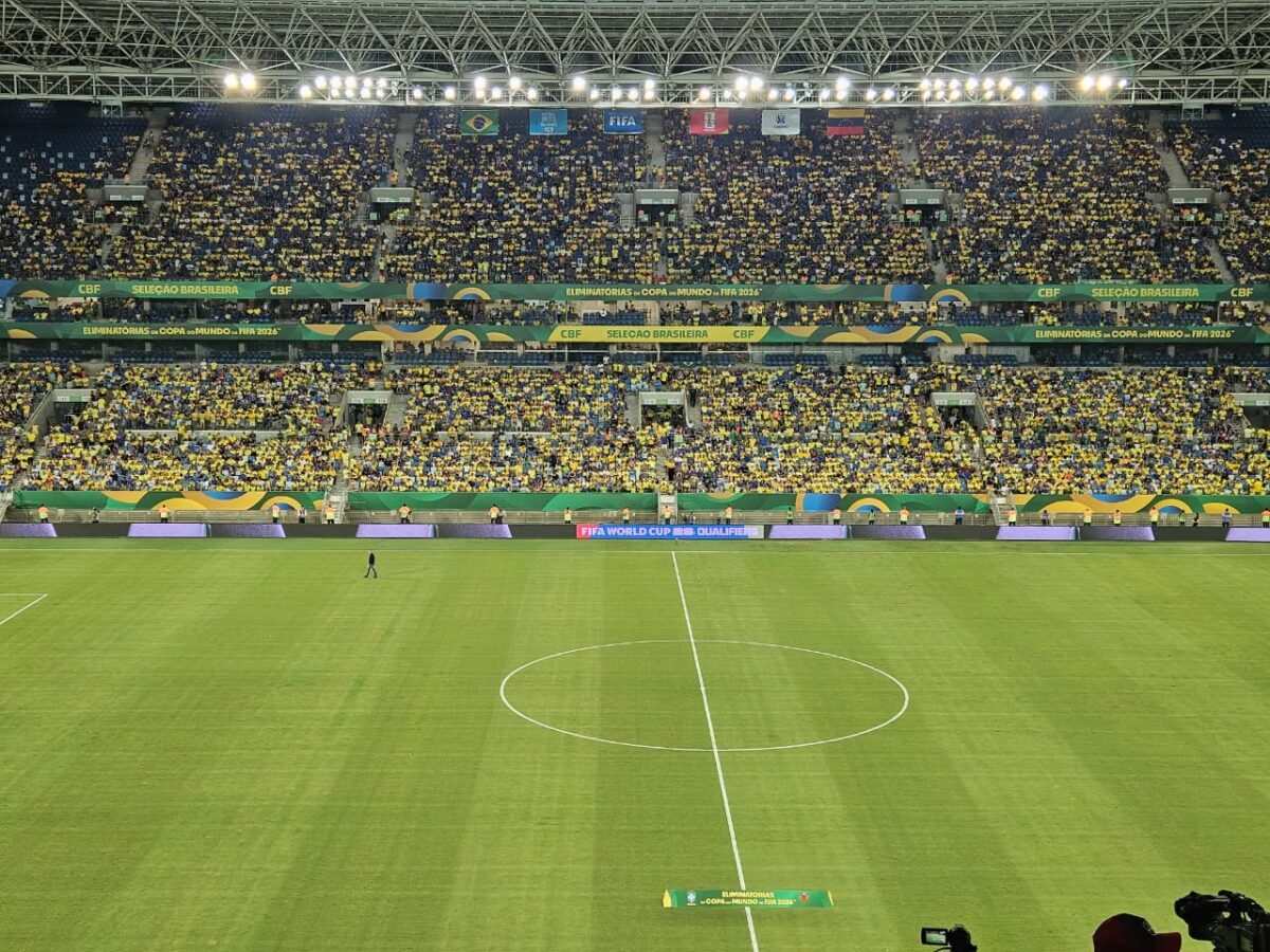 Brasil x Venezuela registra 6º maior público da Arena Pantanal e