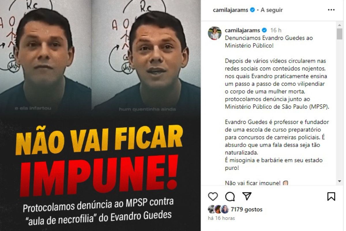 Deputada de MS pede investigação contra ex-PM que incentivou necrofilia