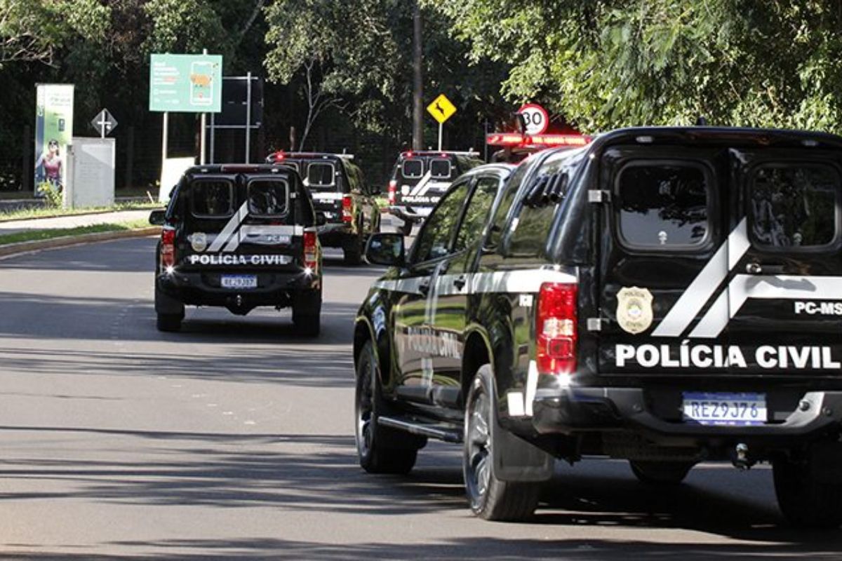 Viaturas da Polícia Civil (Foto: Divulgação/PCMS)