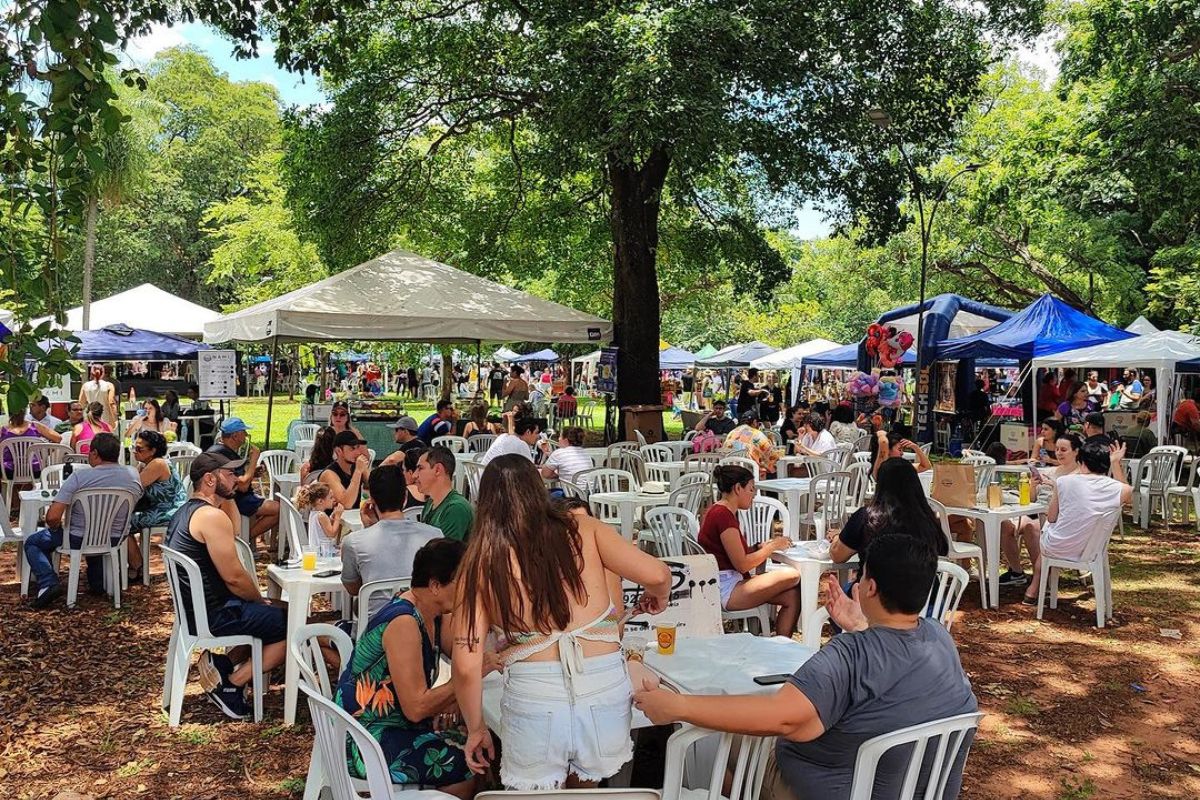 Feira Bosque da Paz, em edição realizada em 2023. (Foto: Reprodução/Redes Sociais)