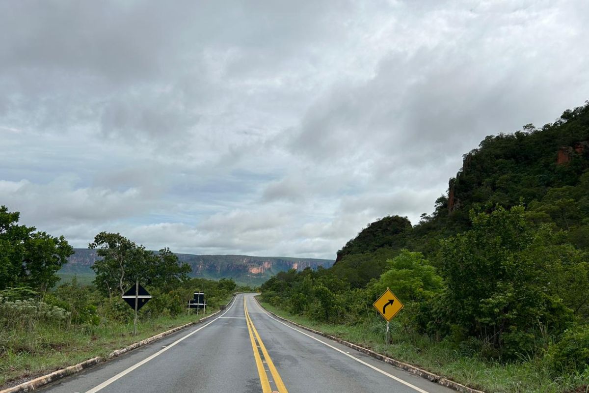 Rochas vulcânicas foram encontradas em Chapada dos Guimarães. (Foto: Gabi Braz)