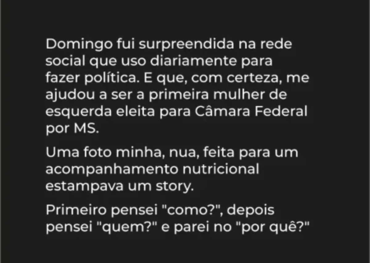 Empresário é indiciado por compartilhar nude de deputada federal