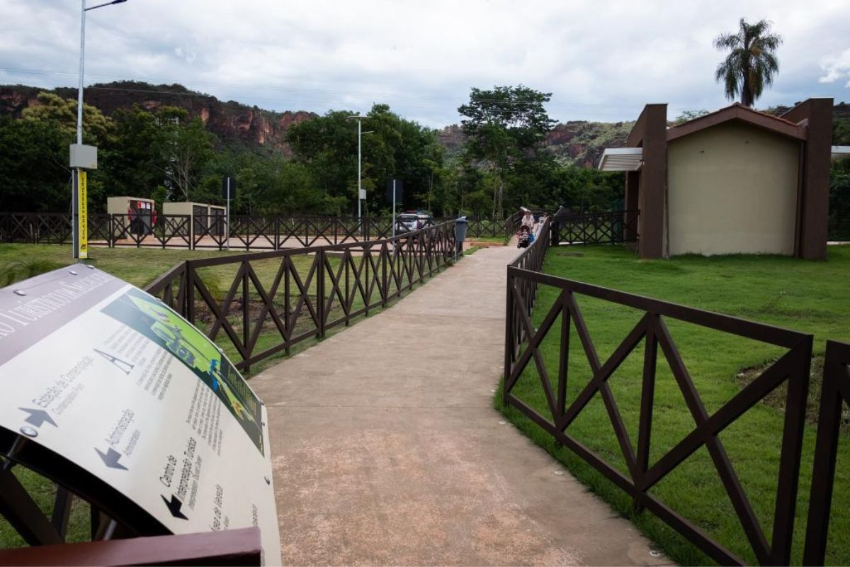 entrada da salgadeira, complexo turistico em chapada dos guimarães