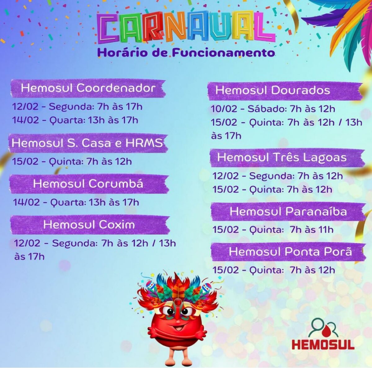 horarios hemosul