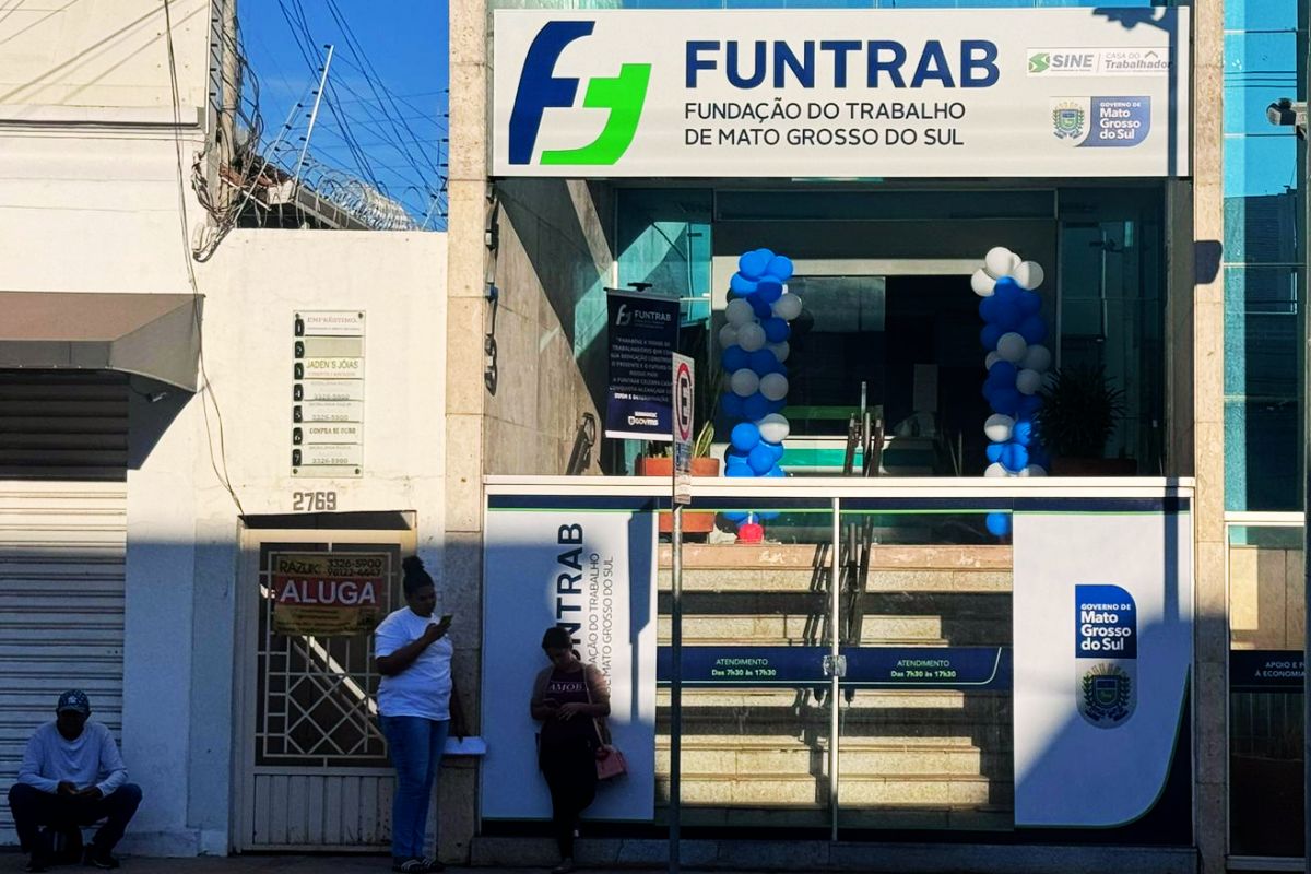 Fachada da Funtrab em Campo Grande (Foto: Vivian Krajewski)