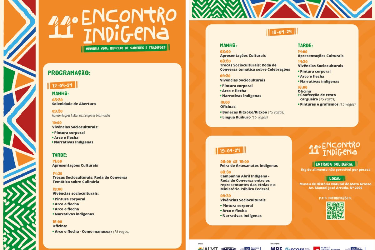 programacao de encontro indigena