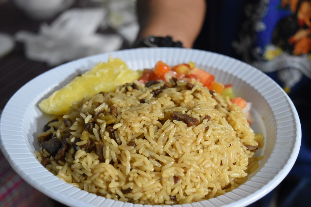 arroz carreteiro na festa da padroeira de ms