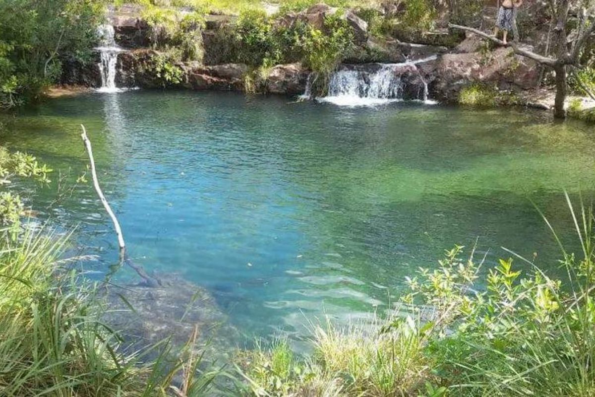 Cachoeira da Saudade, em Nova Xavantina. (Foto: Secom MT)