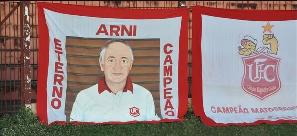 União Esporte Clube faturou título inédito com o empresário Arni Alberto Spiering em 2010 no campeonato Mato-Grossense. (Foto: Reprodução)