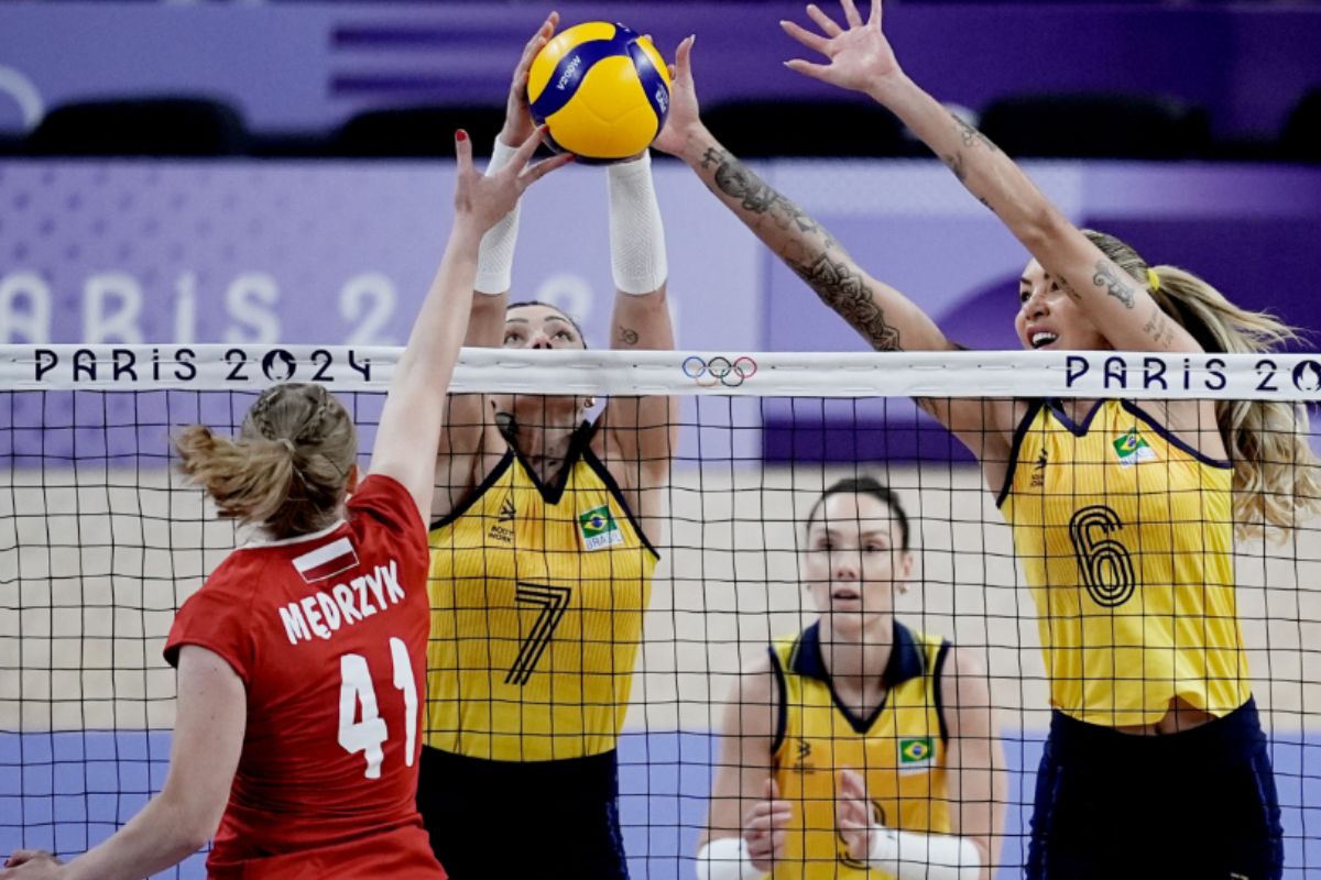 Brasil vai às quartas de final do vôlei feminino na Olimpíada de Paris 2024. (Foto: Alexandre Loureiro/COB)