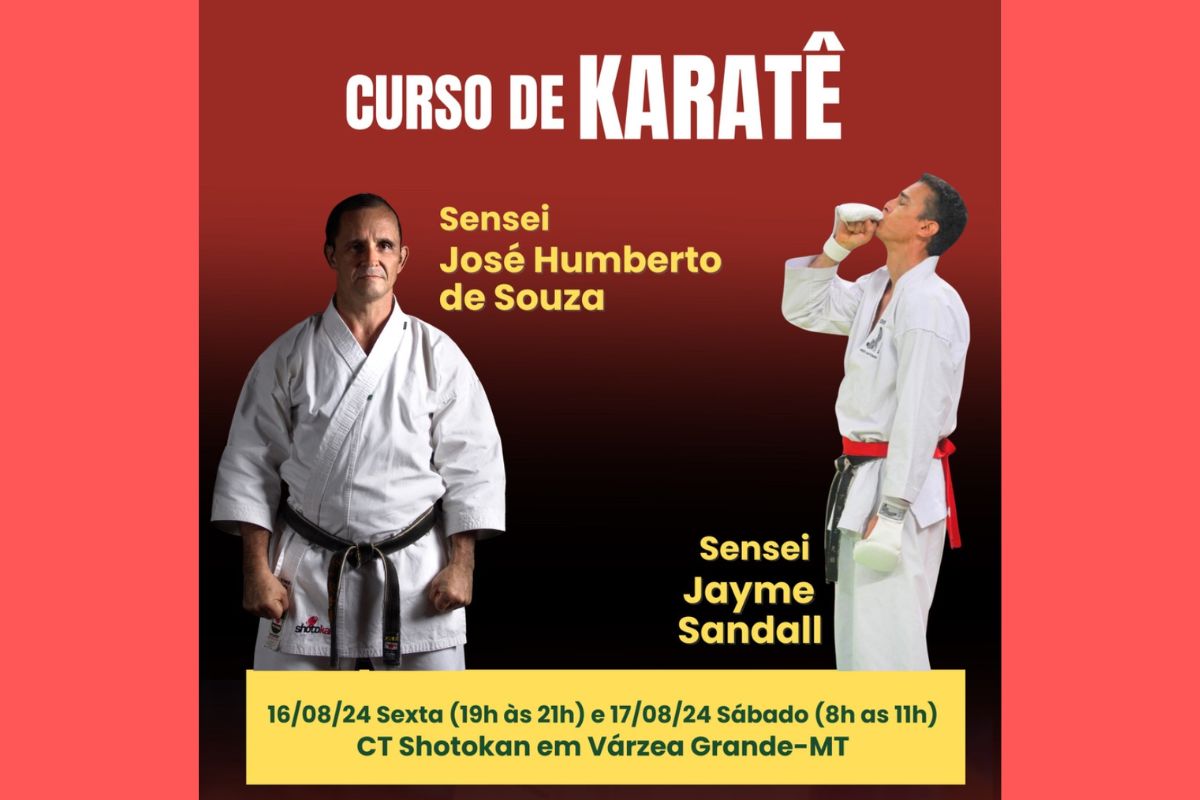 Sensei José Humberto de Souza e sensei Jayme Sandall ( Foto: Assessoria)