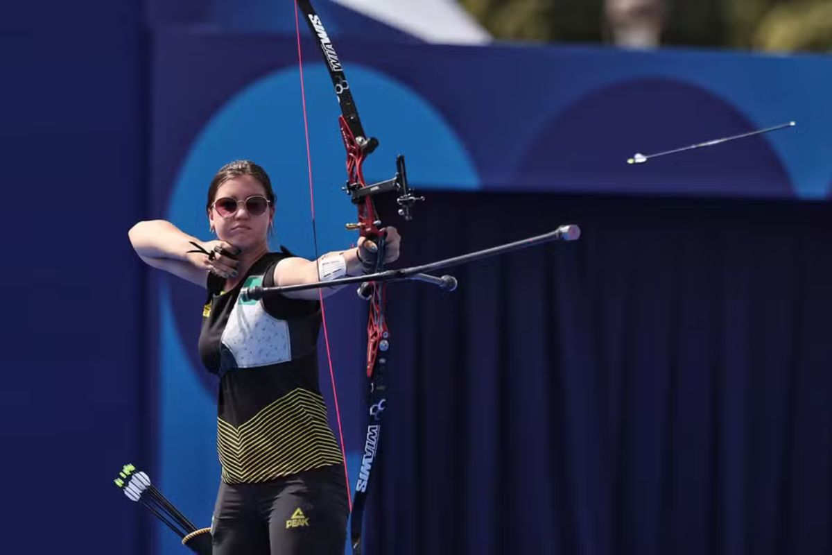 Ana Luiza Caetano está nas oitavas de final nas Olimpíadas de Paris 2024 (Foto: Miriam Jeske/COB)