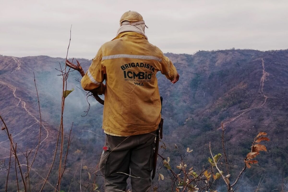 Um dos incêndios é na região do Morro da Gamela, no Parque Nacional de Chapada. (Foto: ICMBio)