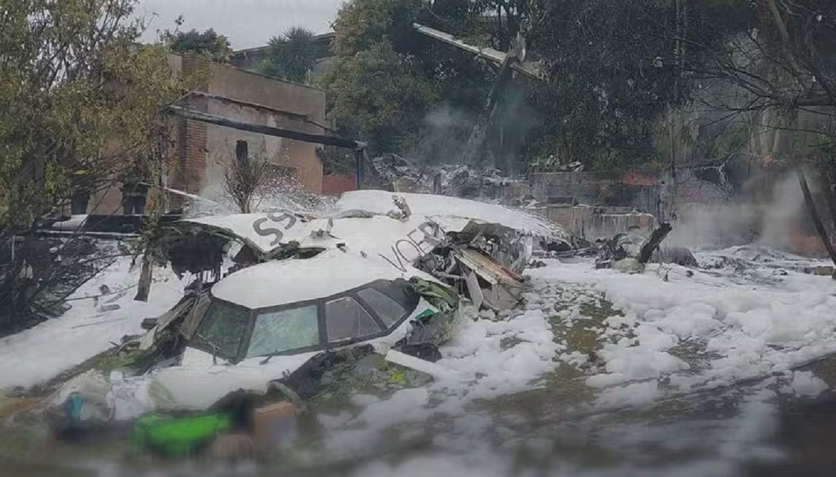 Avião que caiu em Vinhedo