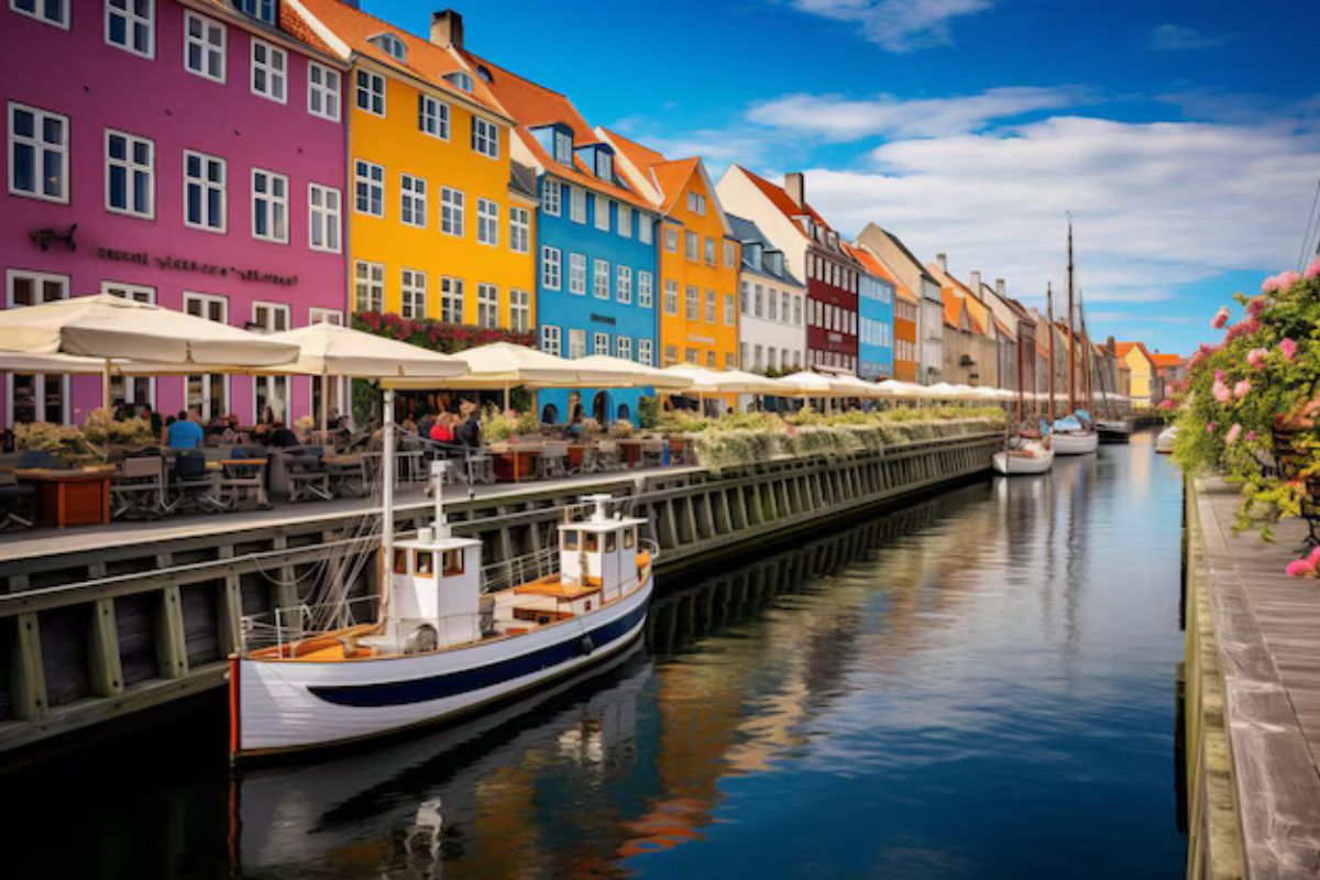 Canal Nyhavn, canal e porto do século XVII. (Foto: Reprodução/ Freepik)