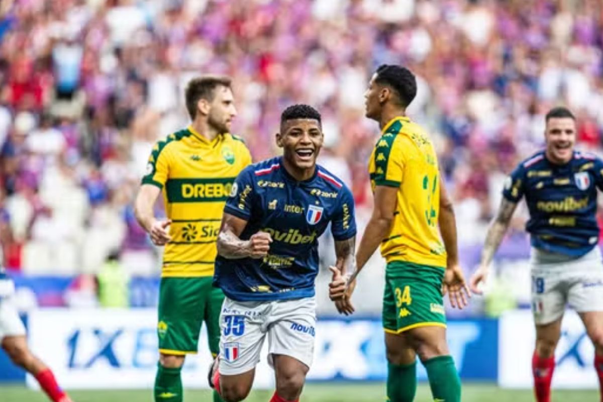 Hércules, autor do gol do Fortaleza contra o Cuiabá. (Foto: Ismael Soares/SVM)