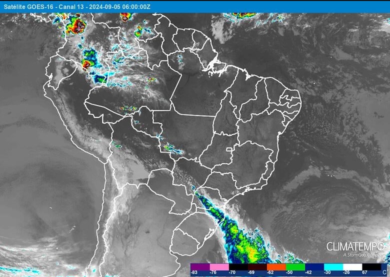 Onda de ar frio chega ao Sul do país a partir do dia 17 de setembro, diz previsão. (Foto: Climatempo)