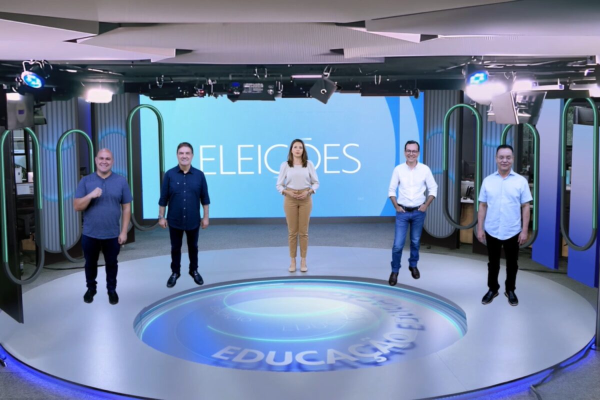 Debate entre candidatos à Prefeitura de Cuiabá será mediado por Luzimar Collares. (Foto: TV Centro América)