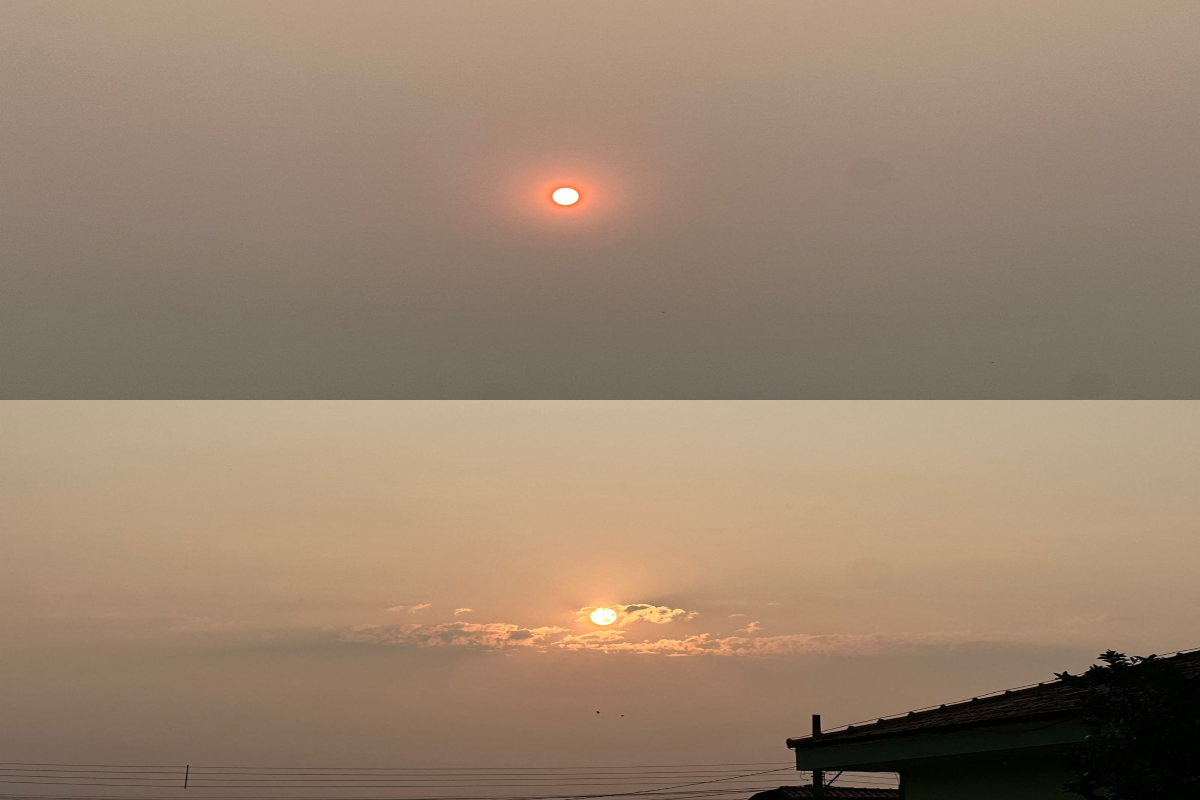 Fim de tarde em Campo Grande (Foto: Renata Fontoura)