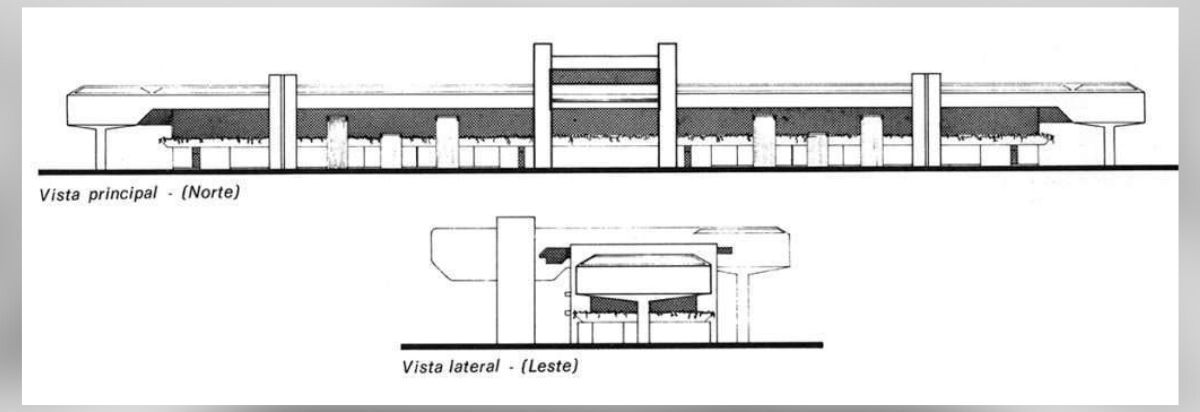 Projeto do Palácio do Governo de MS, elaborado pelos arquitetos Fayez José Rizk, Lauro Veloso Malaquias e Walter Cortez (Foto: Arquivo pessoal)