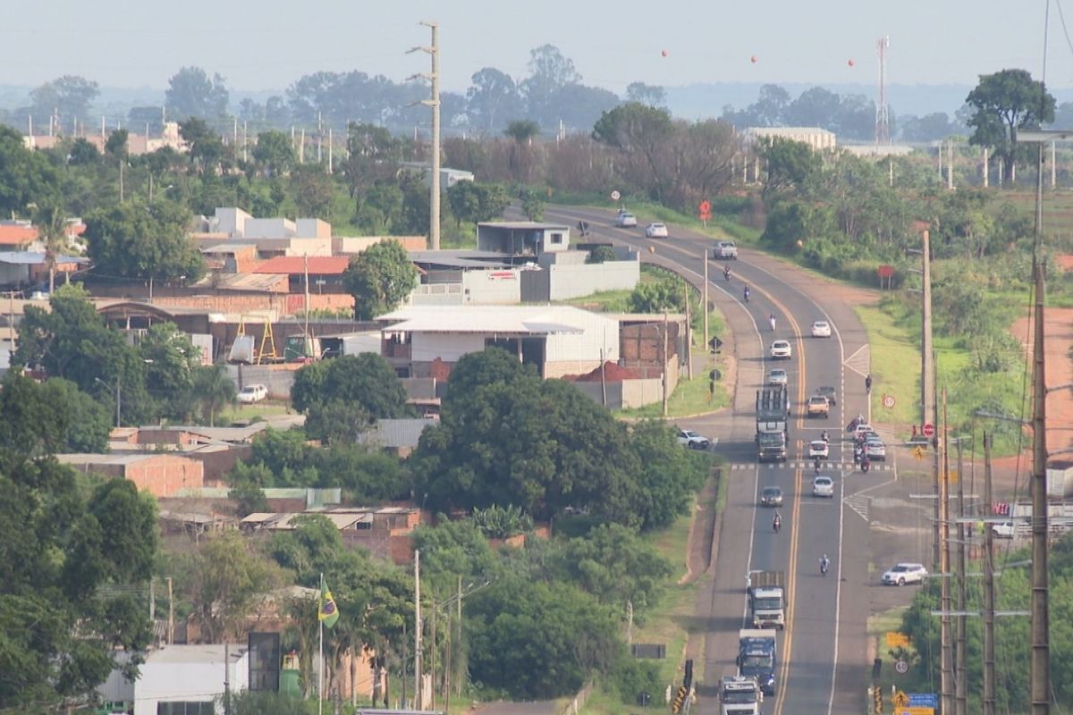 BR-163/MS, trecho do atual anel rodoviário de Campo Grande (Foto: Marcus Vinnicius)