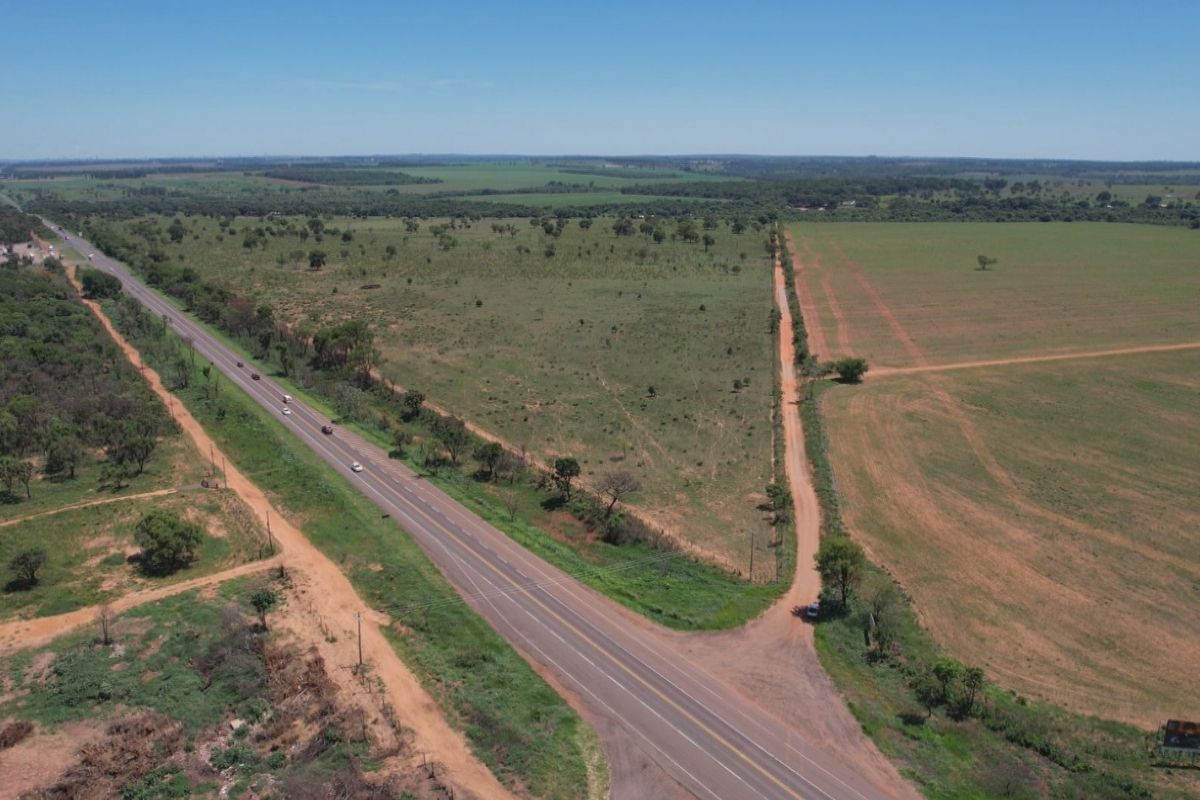 Trecho da BR-163/MS onde começaria o novo traçado do anel rodoviário de Campo Grande – saída para São Paulo (Foto: Chico Gomes)