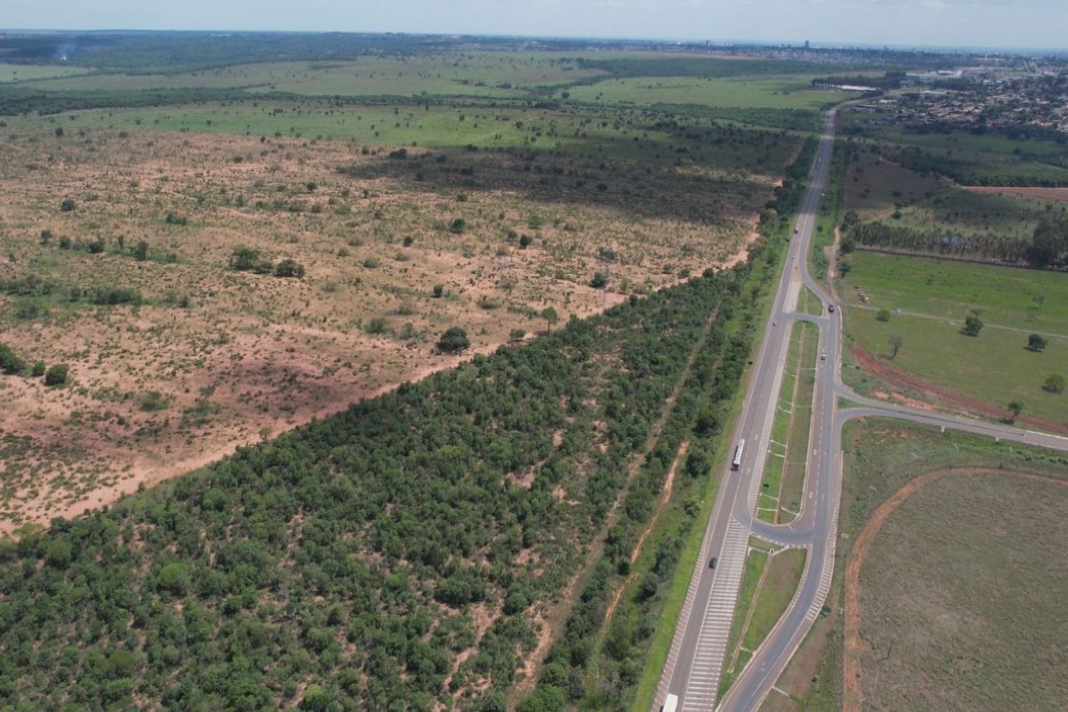 Trecho da BR-163/MS onde terminaria o novo traçado do anel rodoviário de Campo Grande – saída para Cuiabá (Foto: Chico Gomes)