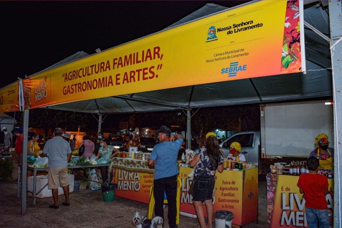 Feira É de Livramento de agricultura familiar, gastronomia e artes. (Foto: Reprodução)