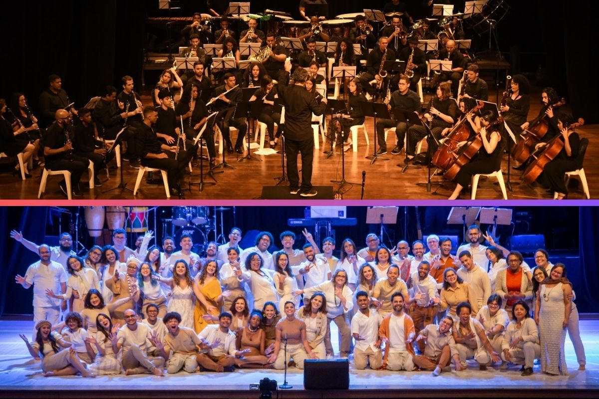 (Fotos: Orquestra CirandaMundo: Henrique Santian/ Coral UFMT - Junior Silgueiro)