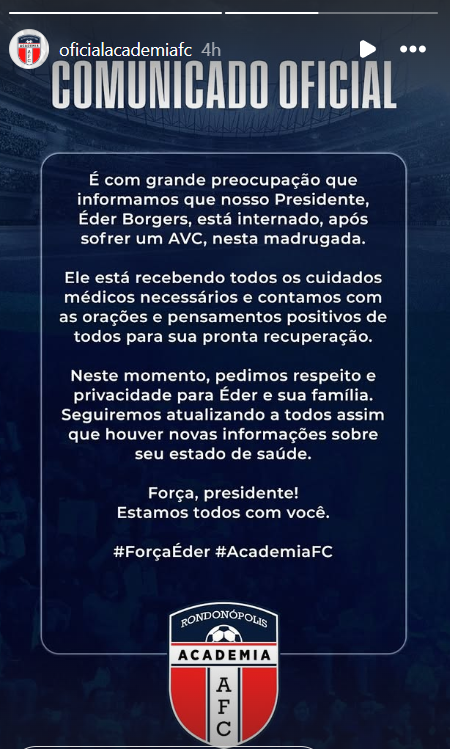 NOTA ACADEMIA FC