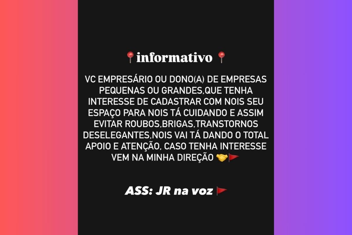 aviso influenciador