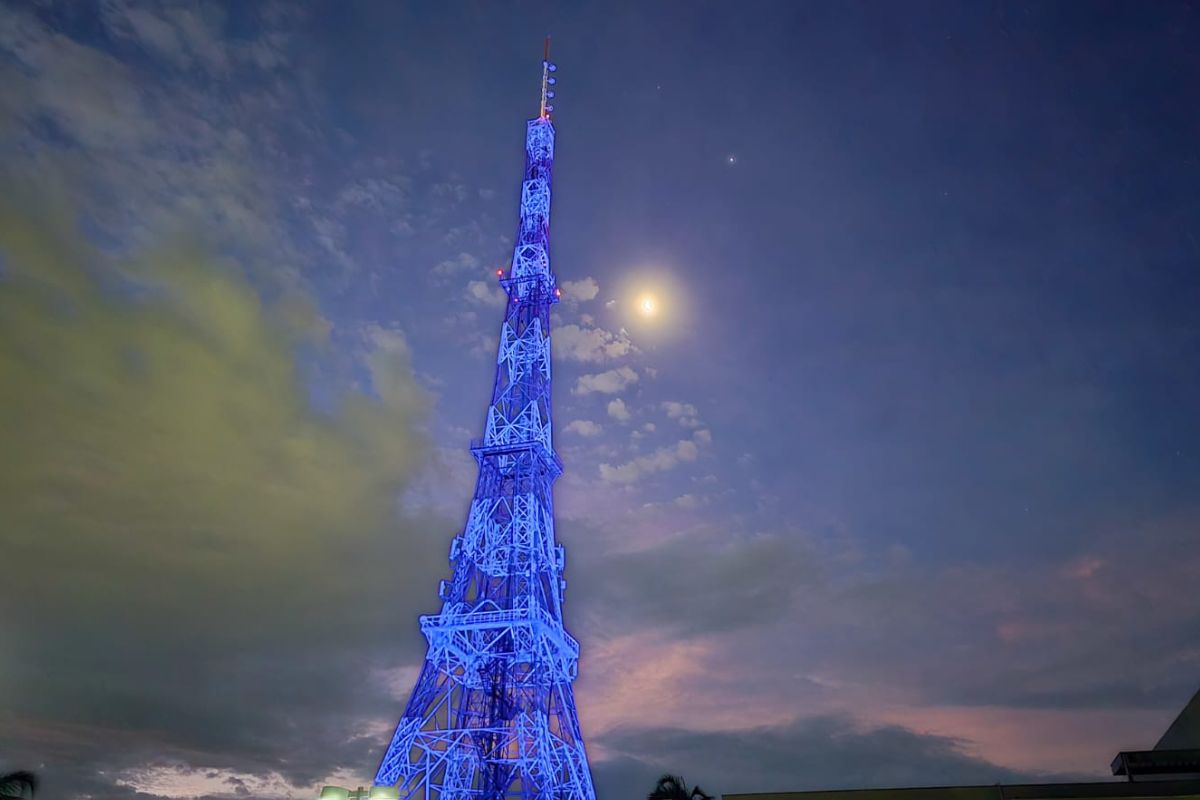 Torre da TV Morena em Campo Grande.